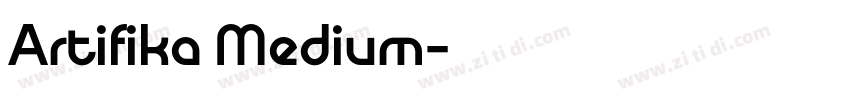 Artifika Medium字体转换